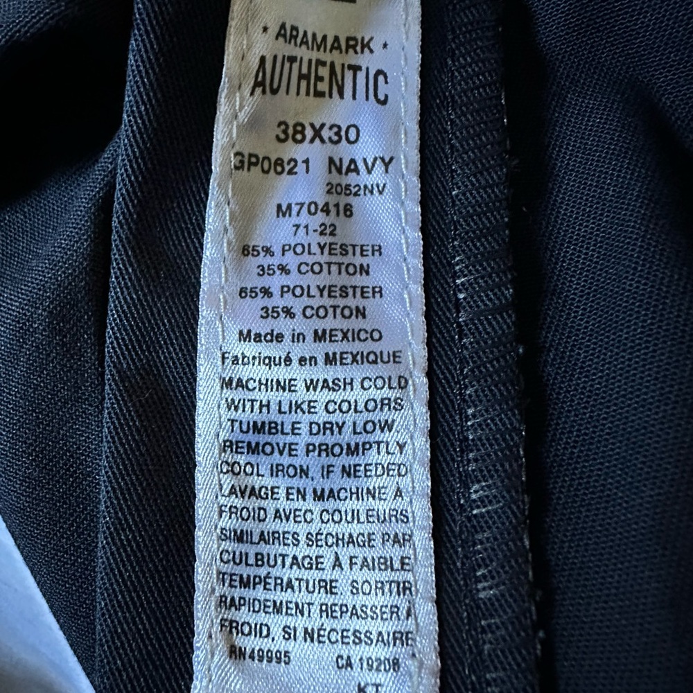 Aramark Navy Men's Pants